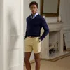 Ralph Lauren Hand-tailored Slim Fit Chino Short In Oyster Tan