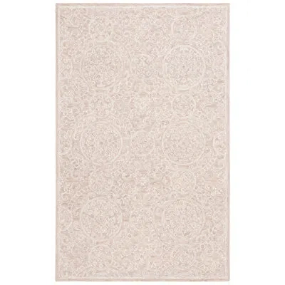 Ralph Lauren Hand Tufted Wool & Cotton Damask Rug In Beige;ivory;beige,ivory