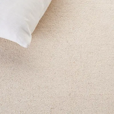 Ralph Lauren Hand Tufted Wool Pile Striped Rug In Ivory,blue
