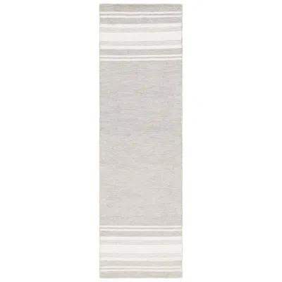Ralph Lauren Hand Tufted Wool Pile Striped Rug In Sage,ivory