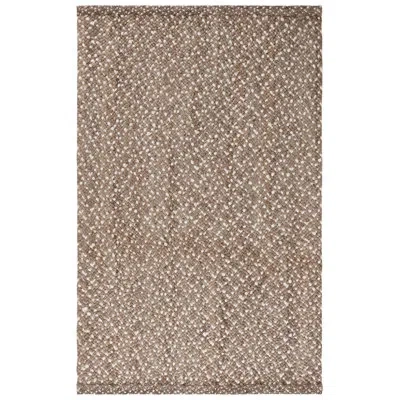 Ralph Lauren Hand Woven Jute Rug In Sepia,white