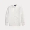Ralph Lauren Pleated-bib French Cuff Tuxedo Shirt In White