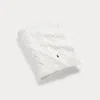 Polo Ralph Lauren Hanley Cable-knit Throw Blanket In Cream