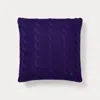 Polo Ralph Lauren Hanley Cable-knit Throw Pillow In Chalet Purple