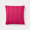 Polo Ralph Lauren Hanley Cable-knit Throw Pillow In Hot Pink