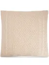 Polo Ralph Lauren Harlow Cable-knit Pillow In Neutrals