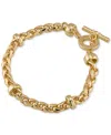 Ralph Lauren Gold-tone Heavy Chain Toggle Bracelet In Gold
