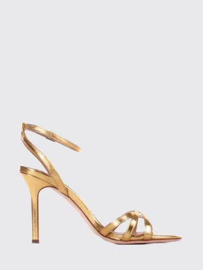 Ralph Lauren Heeled Sandal Woman Lauren  In Gold