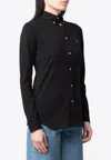 Ralph Lauren Heidi Long-sleeved Pony Shirt In Black