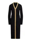 Ralph Lauren Hejaji-long Sleeve-cardigan In Black