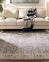 Ralph Lauren Helena Ivory/blue Power-loomed Rug, 5' X 8' In Ivory / Blue
