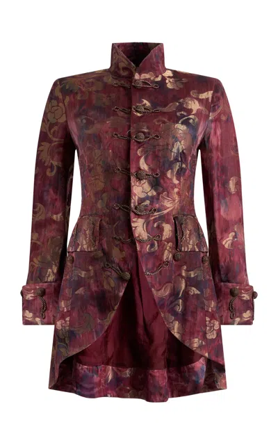 Ralph Lauren Helena Patterned Fil Coupé Jacket In Multi