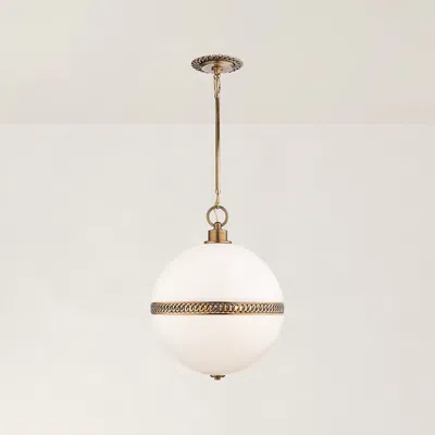 Ralph Lauren Hendricks Large Globe Pendant In White