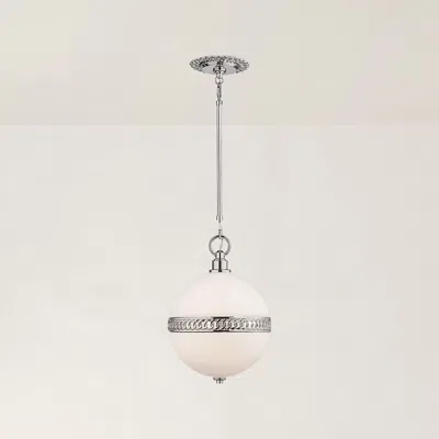 Ralph Lauren Hendricks Small Globe Pendant In White