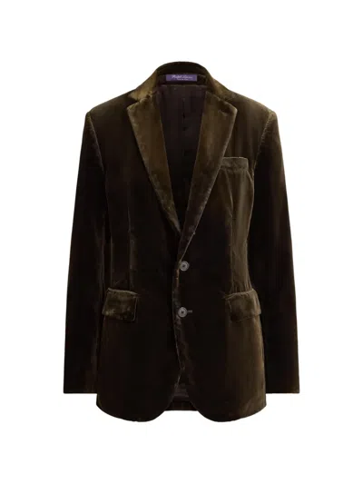 Ralph Lauren Hendriks Velvet Blazer In Multi