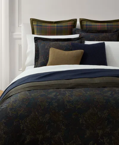 Ralph Lauren Henry Cotton Sateen Reversible 3-pc. Comforter Set, Full/queen In Multi