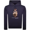 Ralph Lauren Heritage Bear Hoodie Blue In Blue