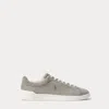 Ralph Lauren Heritage Court Ii Suede Sneaker In Gray