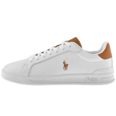 Ralph Lauren Heritage Court Trainers White