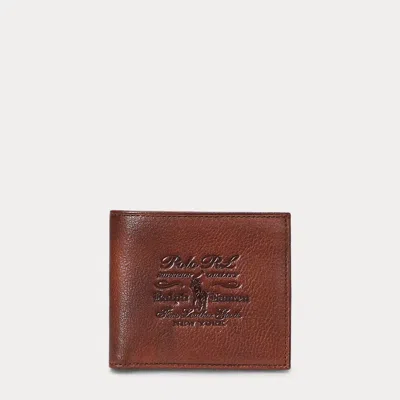 Polo Ralph Lauren Heritage Leather Wallet In British Tan
