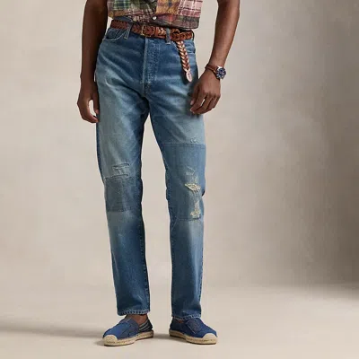 Polo Ralph Lauren Heritage Straight Distressed Jean In Isle Royale