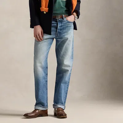 Ralph Lauren Heritage Straight Faded Jean In Whaleres