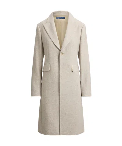 RALPH LAUREN HERRINGBONE BLEND COAT