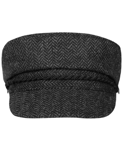 Ralph Lauren Herringbone Brim Hat In Charcoal,black