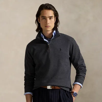 Ralph Lauren Herringbone Estate-rib Pullover In Black