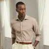 Ralph Lauren Herringbone Flannel Shirt In Brown