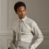 Ralph Lauren Herringbone Flannel Shirt In Gray
