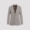 Polo Ralph Lauren Tailored Herringbone Jacket In Wool-silk-cashmere Blend In Taupe Melange
