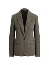Ralph Lauren Herringbone Single-button Blazer In Multi
