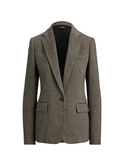 Ralph Lauren Herringbone Single-button Blazer In Multi