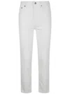 Ralph Lauren Hghrs St Ank Ankle Straight Jeans In White Whs