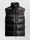 Ralph Lauren High Collar Sleeveless Quilted Vest In Black