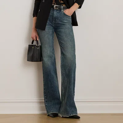 Ralph Lauren High-rise Flare Jean In Blue