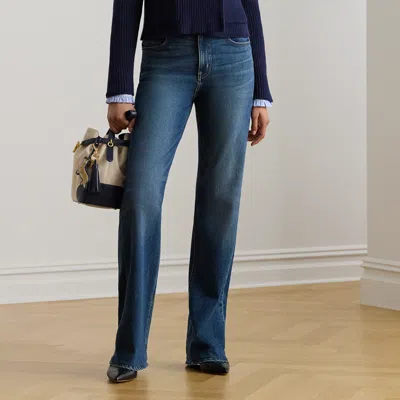 Ralph Lauren High-rise Straight Wide-leg Jean In Blue