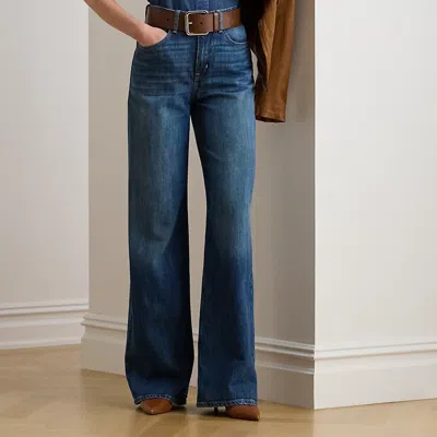 Ralph Lauren High-rise Wide-leg Jean In Blue