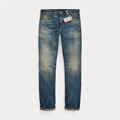 Ralph Lauren High Slim Yosemite Selvedge Jean In Yosemite Wash In Blue