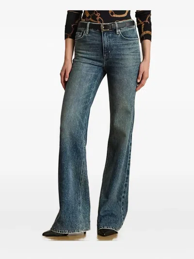 RALPH LAUREN HIGH-WAIST FLARED JEANS