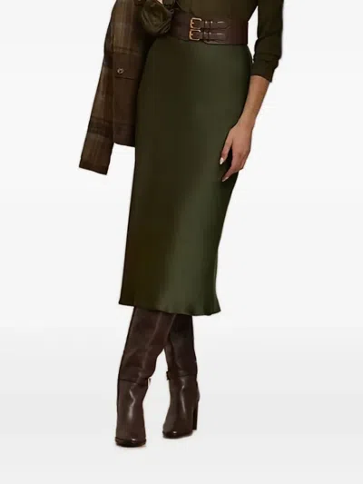 Ralph Lauren High-waisted Skirt In Green
