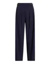 Ralph Lauren High-waisted Wide-leg Trousers In Blue