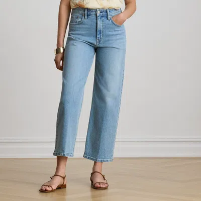 Ralph Lauren High-rise Relaxed Straight Jean In Alicia Wash In Brown