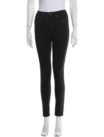 Pre-owned Ralph Lauren High-rise Skinny Leg Jeans In Black