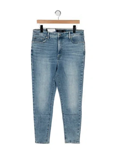 Pre-owned Ralph Lauren High-rise Skinny Leg Jeans In Blue