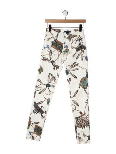 Pre-owned Ralph Lauren High-rise Skinny Leg Jeans In Neutral