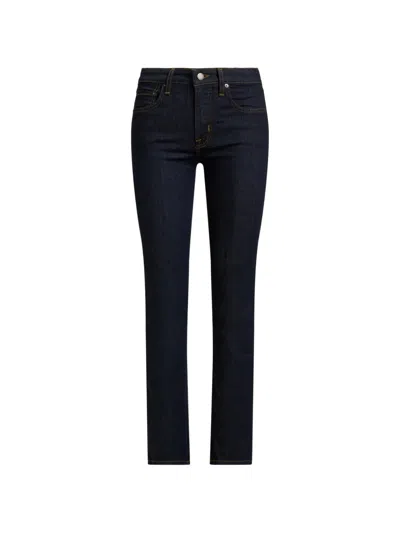 Ralph Lauren High-rise Slim-straight Jeans In Blue