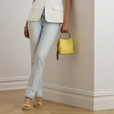 Ralph Lauren High-rise Straight Ankle Jean In Ednah Wash In Blue
