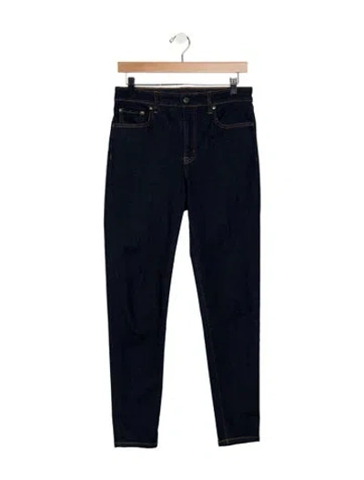 Pre-owned Ralph Lauren High-rise Straight Leg Jeans In Blue